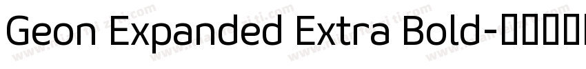 Geon Expanded Extra Bold字体转换